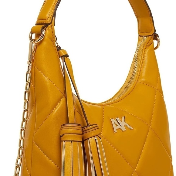 ANNE Klein Emerson faux leather quilted satchel/crossbody purse - Picture 3 of 9